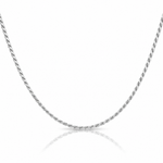 Sterling Silver 2.25mm Flat Rope Chain - Lifestyle View
