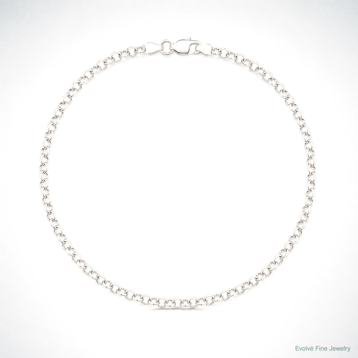 Sterling Silver 3.5mm Rolo Chain - Lifestyle View