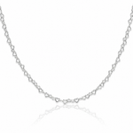 Sterling Silver 3.5mm Fancy Heart Link Chain - Lifestyle View