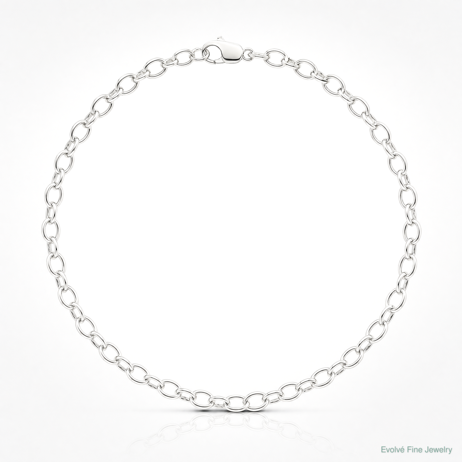 Sterling Silver 5mm Fancy Rolo Chain - Lifestyle View