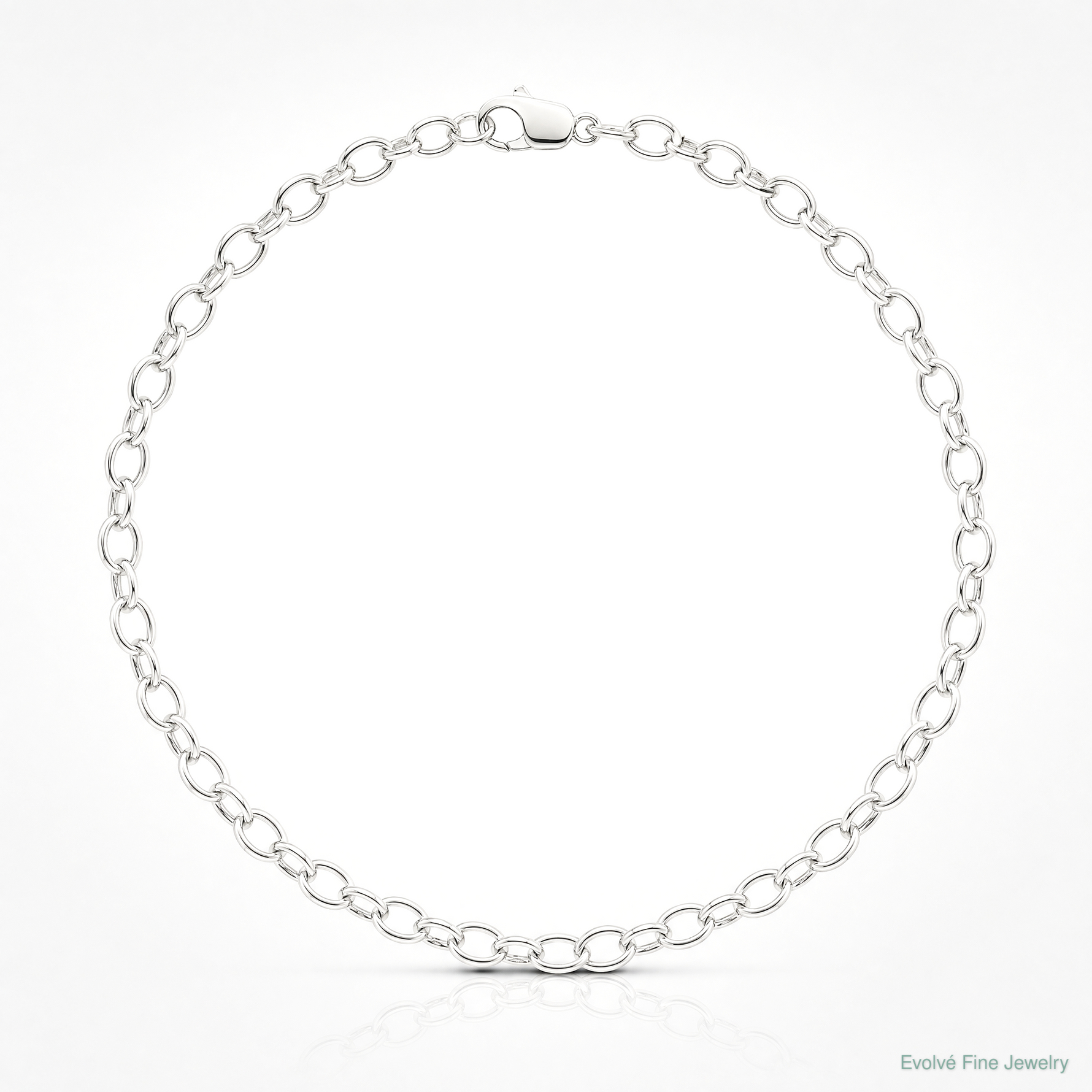 Sterling Silver 5mm Fancy Rolo Chain - Lifestyle View