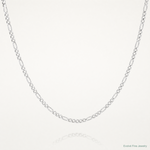 Sterling Silver 1.2mm Figaro Chain - Lifestyle View