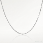 Sterling Silver 1.4mm Figaro Chain - Lifestyle View