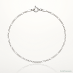 Sterling Silver 1.4mm Figaro Chain - Lifestyle View