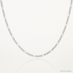 Sterling Silver 1.75mm Figaro Chain - Lifestyle View