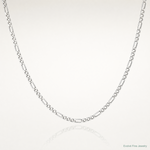 Sterling Silver 2.25mm Figaro Chain - Lifestyle View
