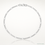 Sterling Silver 2.25mm Figaro Chain - Lifestyle View