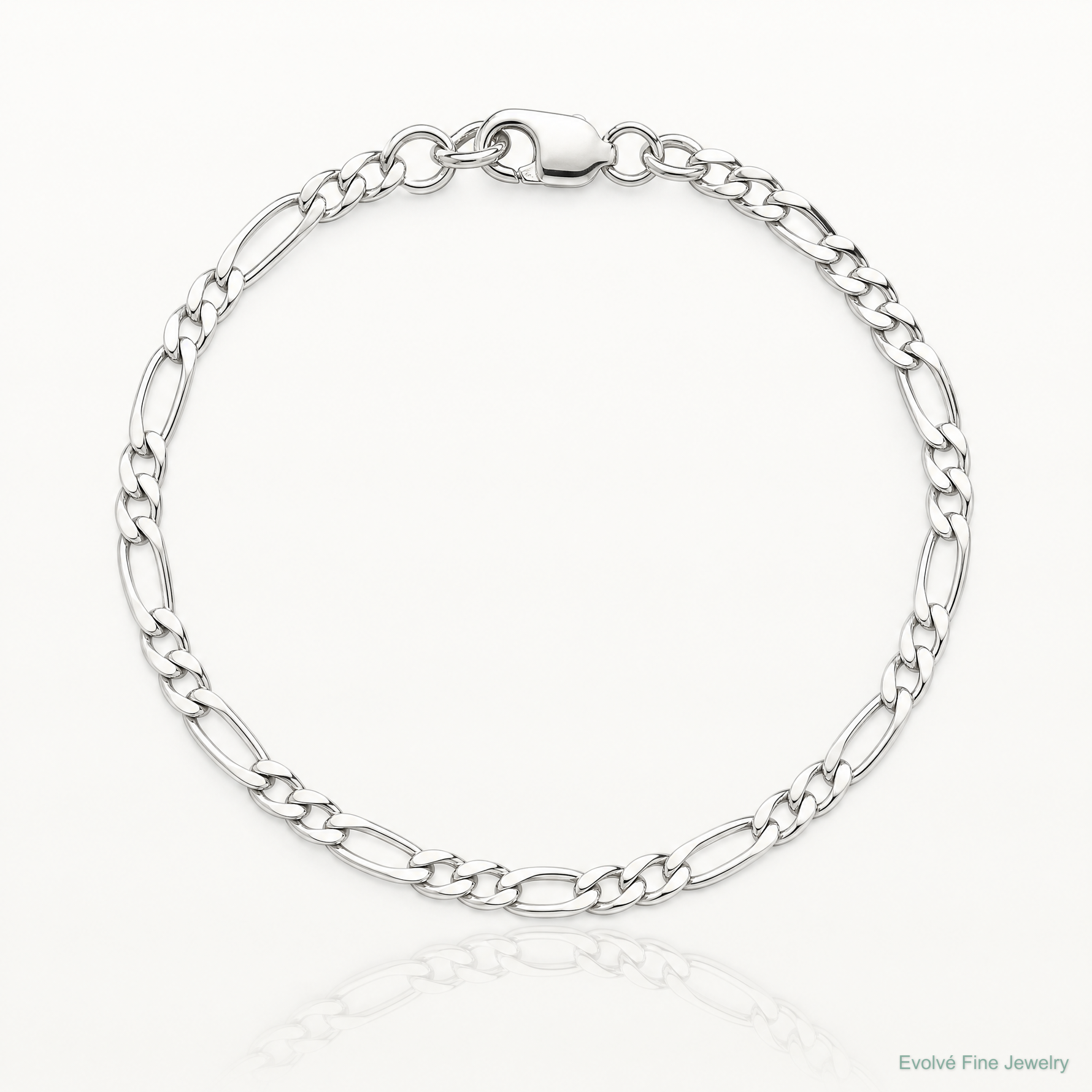 Sterling Silver 2.5mm Figaro Chain - Lifestyle View