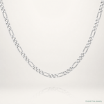 Sterling Silver 2.85mm Figaro Chain - Lifestyle View