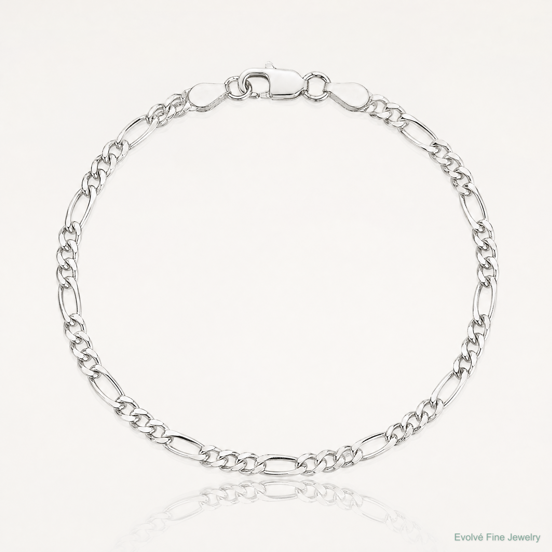 Sterling Silver 2.85mm Figaro Chain - Lifestyle View