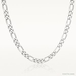 Sterling Silver 3.5mm Figaro Chain - Lifestyle View