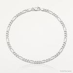 Sterling Silver 3.5mm Figaro Chain - Lifestyle View