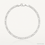 Sterling Silver 4.5mm Figaro Chain - Lifestyle View