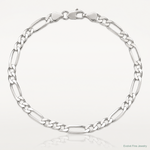 Sterling Silver 6.75mm Figaro Chain - Lifestyle View