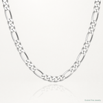 Sterling Silver 8mm Figaro Chain - Lifestyle View