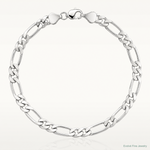 Sterling Silver 8mm Figaro Chain - Lifestyle View