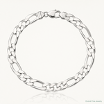 Sterling Silver 10.75mm Figaro Chain - Lifestyle View