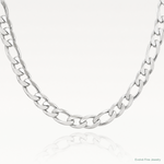Sterling Silver 13.5mm Figaro Chain - Lifestyle View
