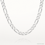 Sterling Silver 15mm Figaro Chain - Lifestyle View