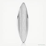 SS Rhodium-plated Polished and Brushed Fancy Chain Slide Pendant - Lifestyle View