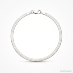 Sterling Silver 3mm Magic Herringbone Chain - Lifestyle View