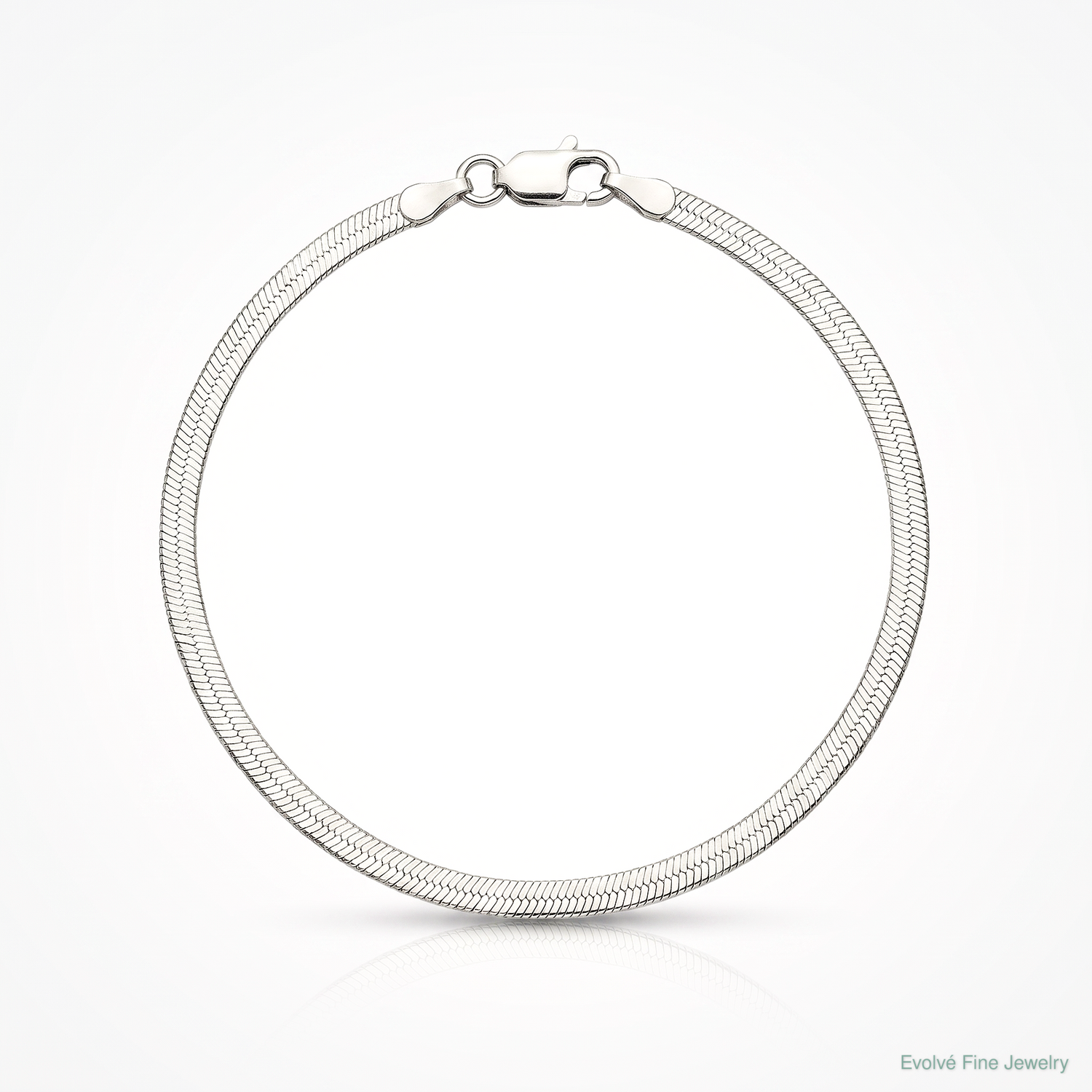 Sterling Silver 3mm Magic Herringbone Chain - Lifestyle View