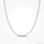 Sterling Silver Rhodium-plated 3mm Magic Herringbone Chain - Lifestyle View