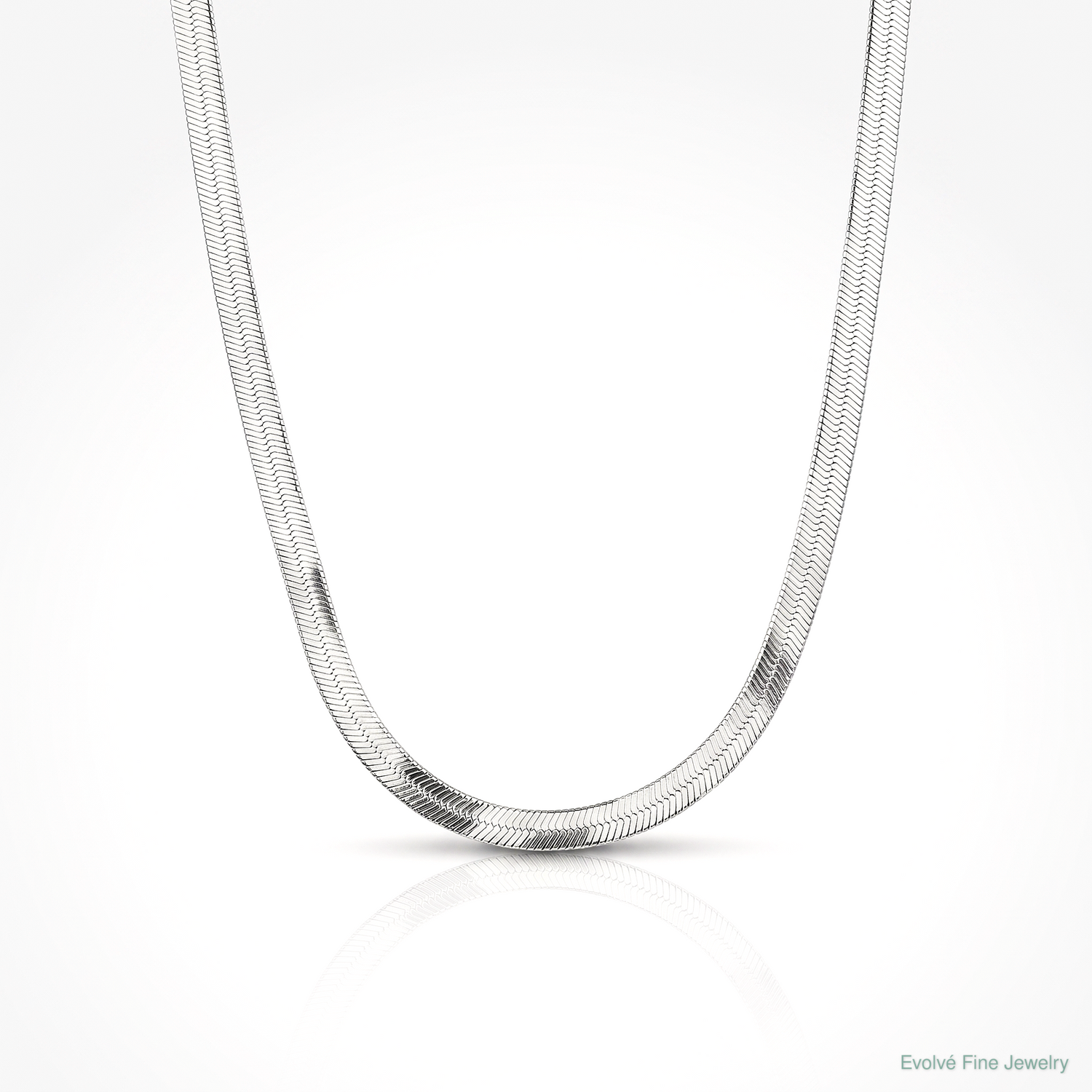 Sterling Silver 3.5mm Magic Herringbone Chain - Lifestyle View