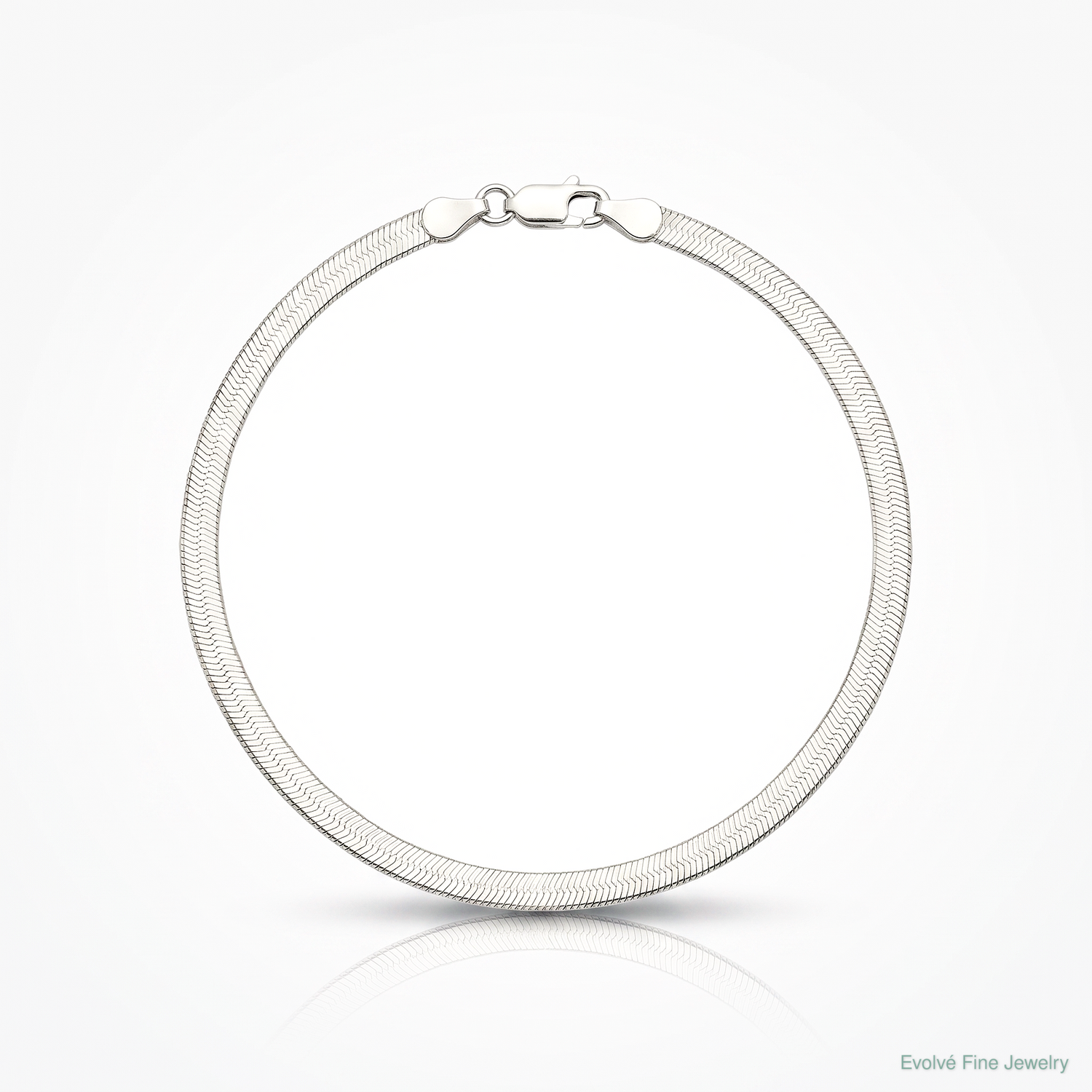 Sterling Silver 3.5mm Magic Herringbone Chain - Lifestyle View