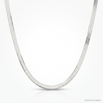 Sterling Silver Rhodium-plated 3.5mm Magic Herringbone Chain - Lifestyle View