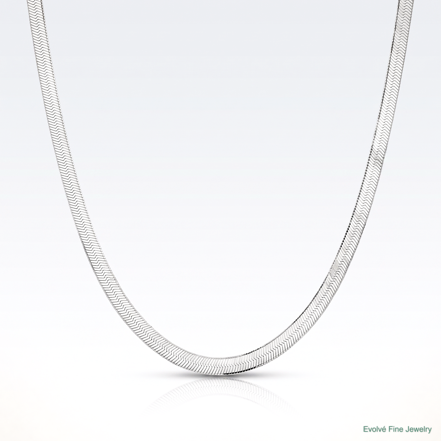 Sterling Silver 4.5mm Magic Herringbone Chain - Lifestyle View