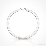 Sterling Silver 4.5mm Magic Herringbone Chain - Lifestyle View