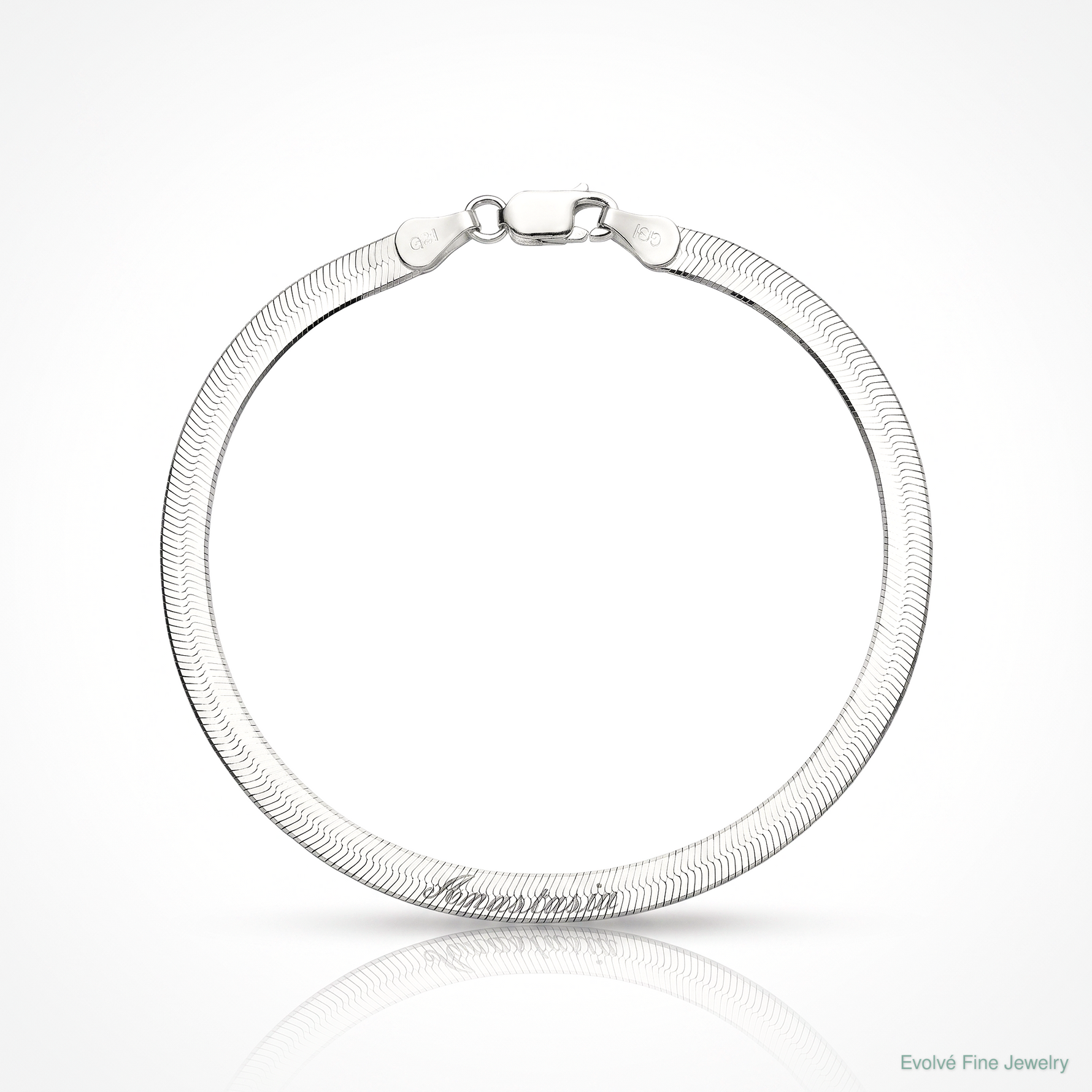 Sterling Silver 4.5mm Magic Herringbone Chain - Lifestyle View