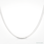 Sterling Silver Rhodium-plated 4.5mm Magic Herringbone Chain - Lifestyle View