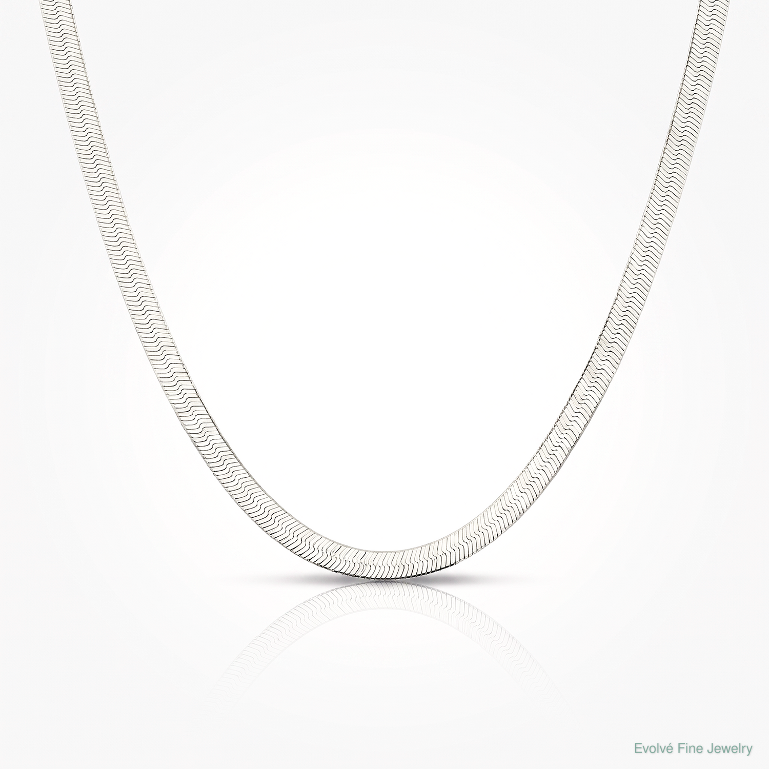Sterling Silver 5.25mm Magic Herringbone Chain - Lifestyle View