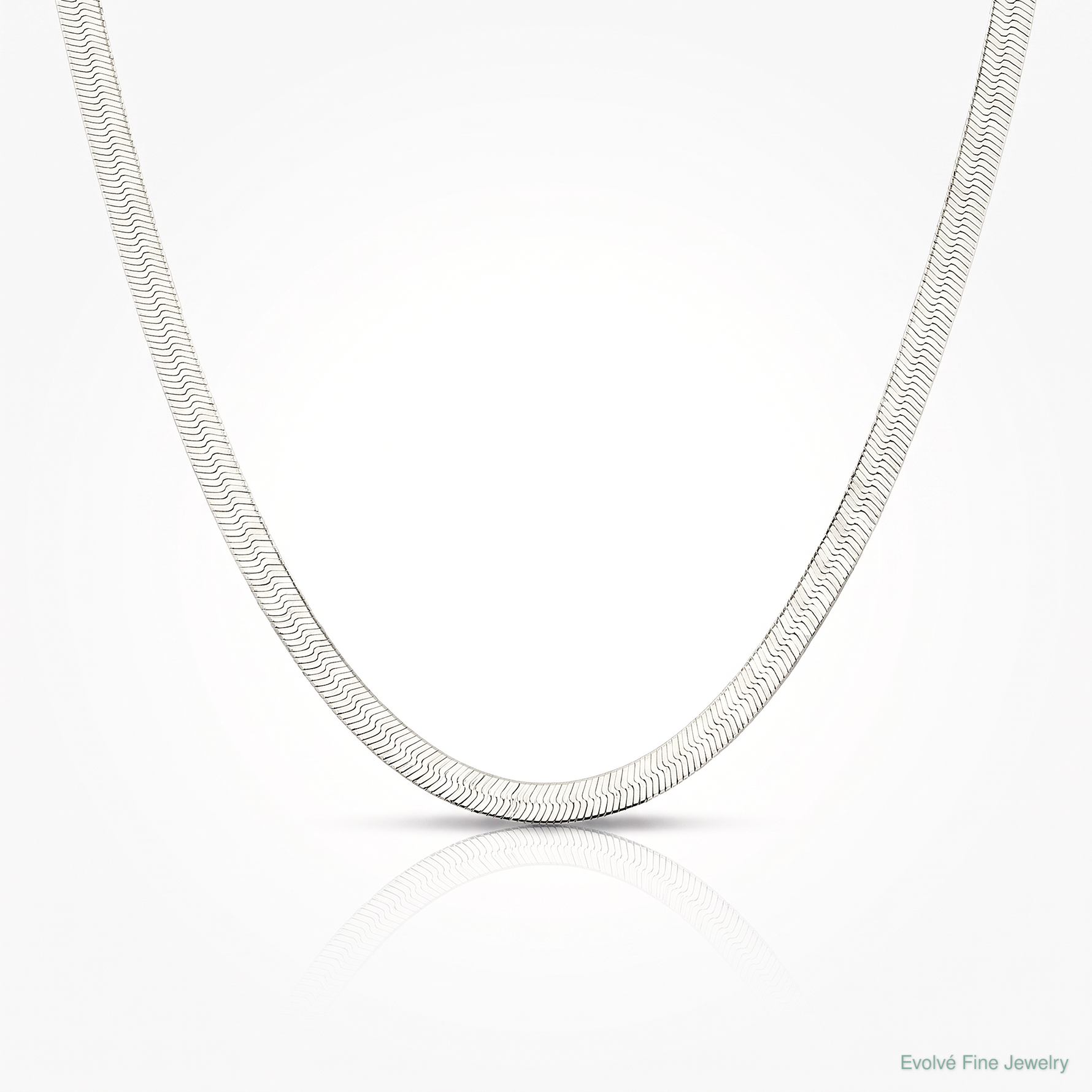 Sterling Silver 5.25mm Magic Herringbone Chain - Lifestyle View