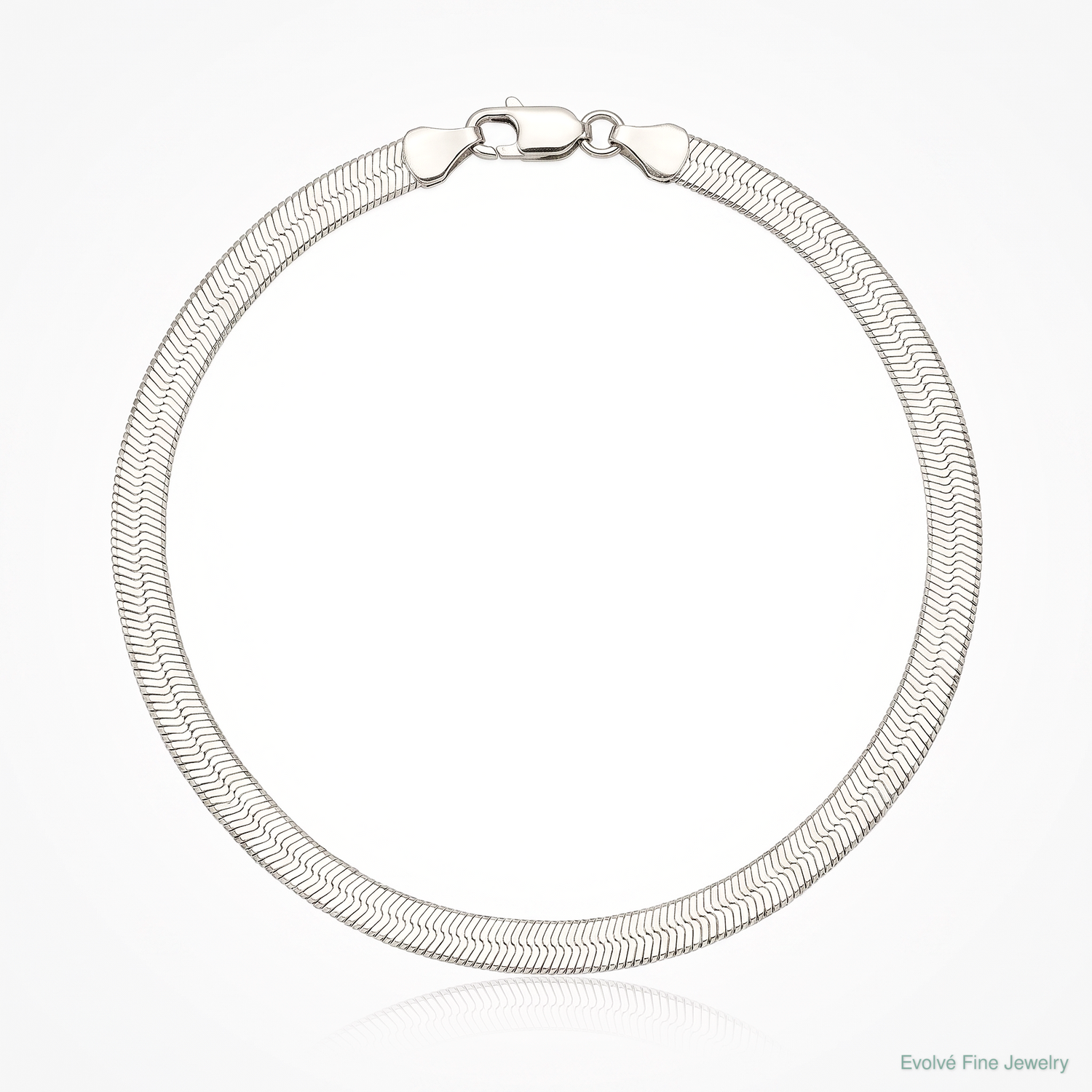 Sterling Silver 5.25mm Magic Herringbone Chain - Lifestyle View