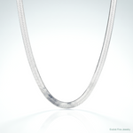 Sterling Silver Rhodium-plated 5.25mm Magic Herringbone Chain - Lifestyle View