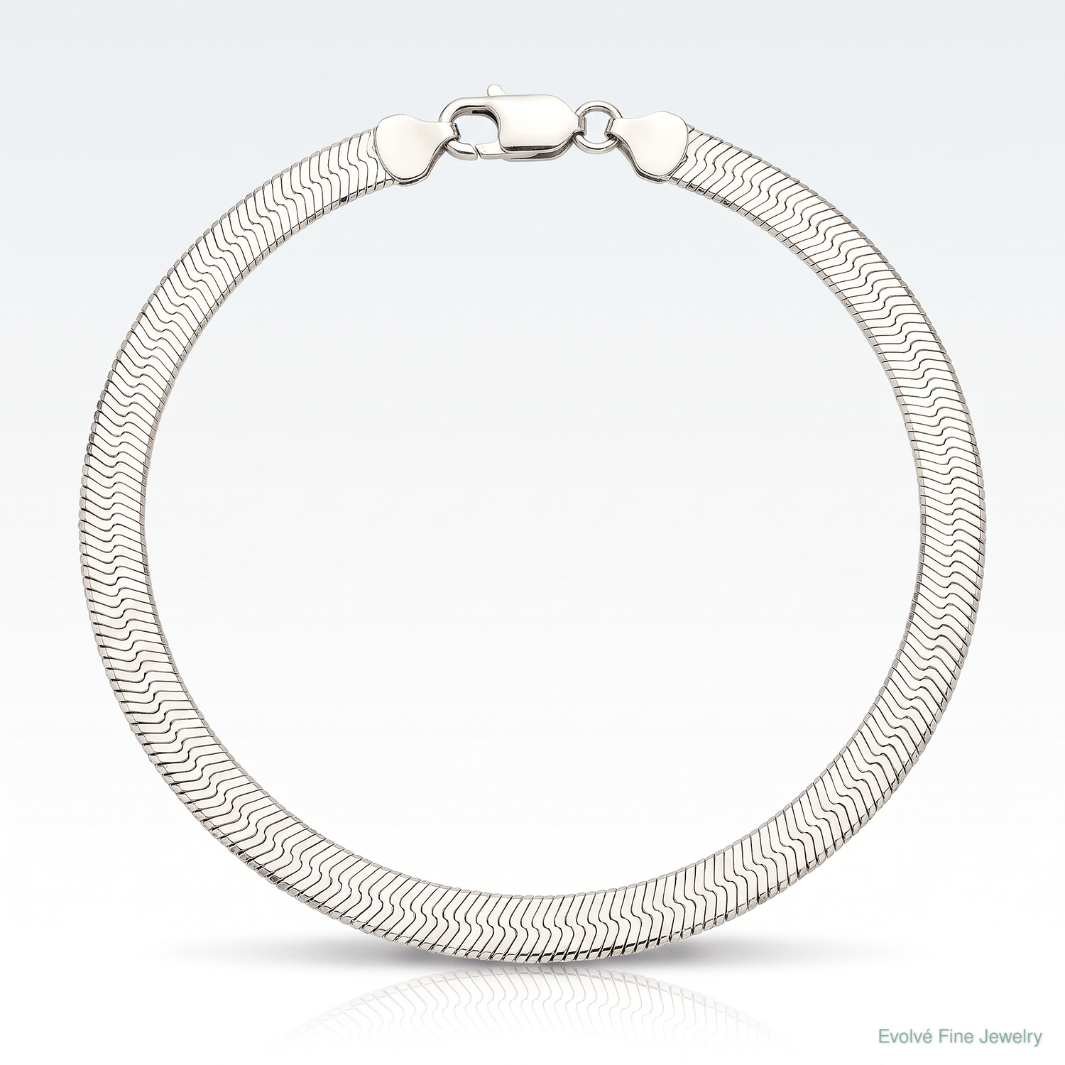 Sterling Silver 8mm Magic Herringbone Chain - Lifestyle View