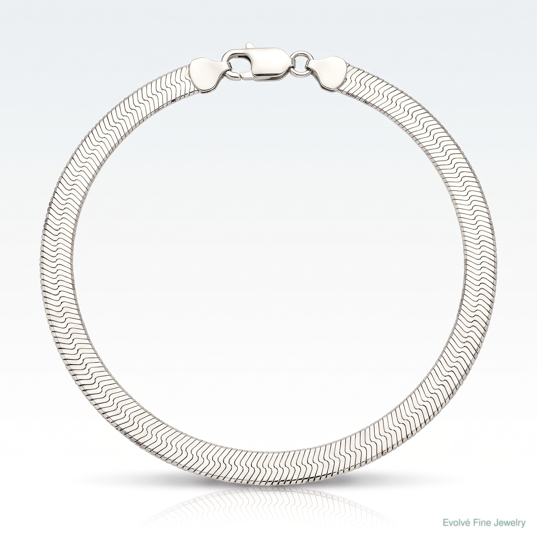 Sterling Silver 8mm Magic Herringbone Chain - Lifestyle View