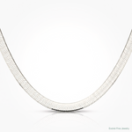 Sterling Silver Rhodium-plated 8mm Magic Herringbone Chain - Lifestyle View