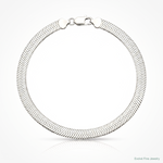 Sterling Silver 8.75mm Magic Herringbone Chain - Lifestyle View