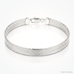 Sterling Silver Rhodium-plated 8.75mm Magic Herringbone Chain - Lifestyle View
