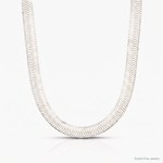 Sterling Silver 10.5mm Magic Herringbone Chain - Lifestyle View