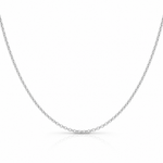 Sterling Silver 1.75mm Diamond-cut Rolo Cable Chain - Lifestyle View