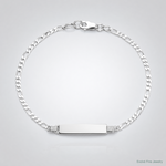 Sterling Silver Children's ID Bracelet - Lifestyle View