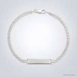 Sterling Silver Children's ID Bracelet - Lifestyle View