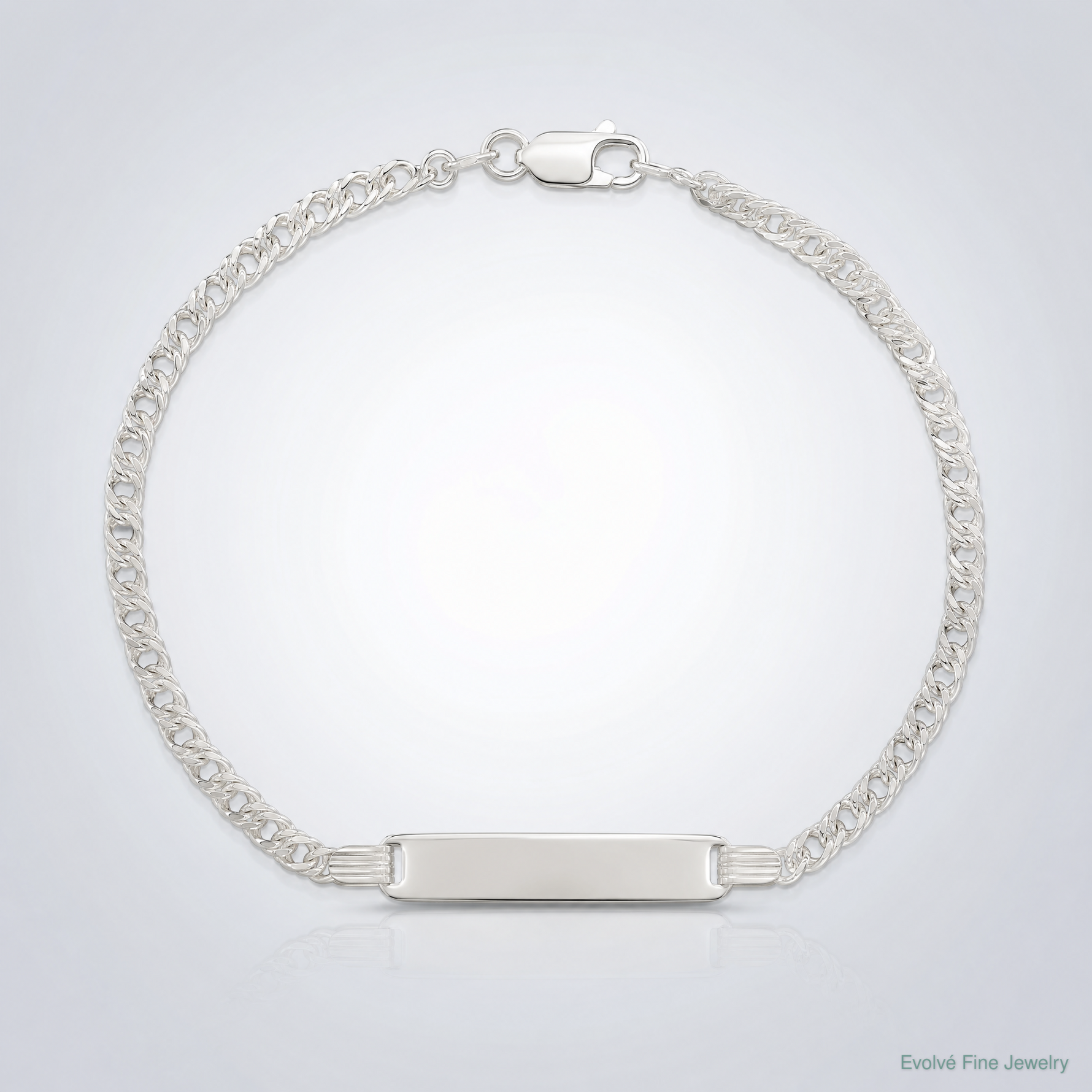 Sterling Silver Children's ID Bracelet - Lifestyle View