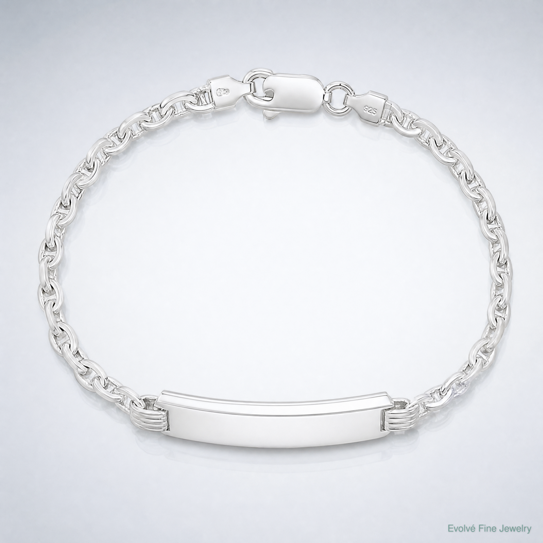Sterling Silver Children's ID Bracelet - Lifestyle View