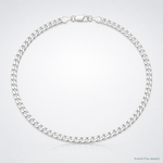 Sterling Silver 4.7mm Flat Curb Chain - Lifestyle View